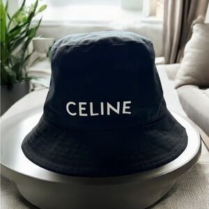 CELINE トリオンフブラック キャップSサイズ CELINE Triomphe(セリーヌ トリオンフ) キャップ(レディース